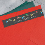 Vintage Christmas Lights dirección de regreso de f<br><div class="desc">Vintage Christmas Lights Holiday Return Address envuelta en la etiqueta. Haga clic en el botón de edición para personalizar este diseño con su foto y texto.</div>