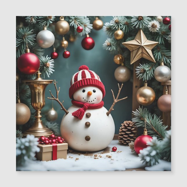 Vintage Christmas - Magnetic Card  (Anverso)