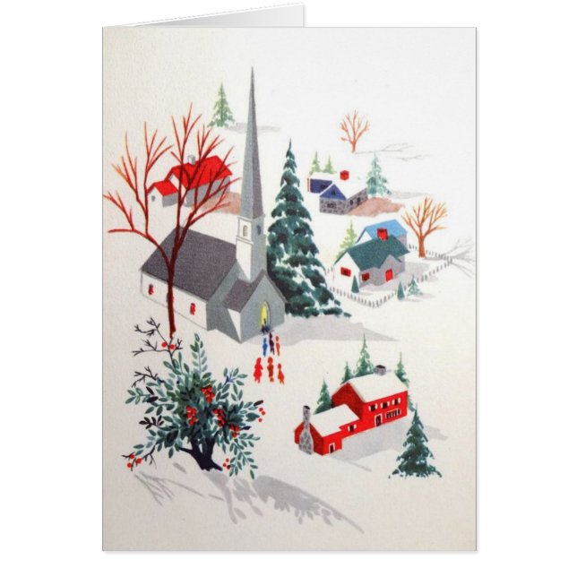 Vintage Christmas Winter Village (Frente)