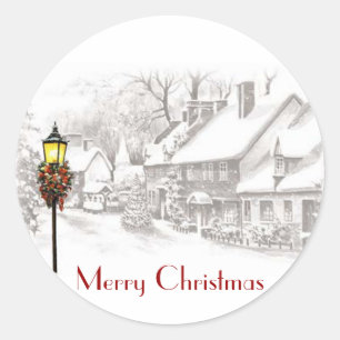 Vintage ChristmasTown Pegatinas