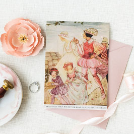 Vintage Cinderella Fairy Tale Greet Card