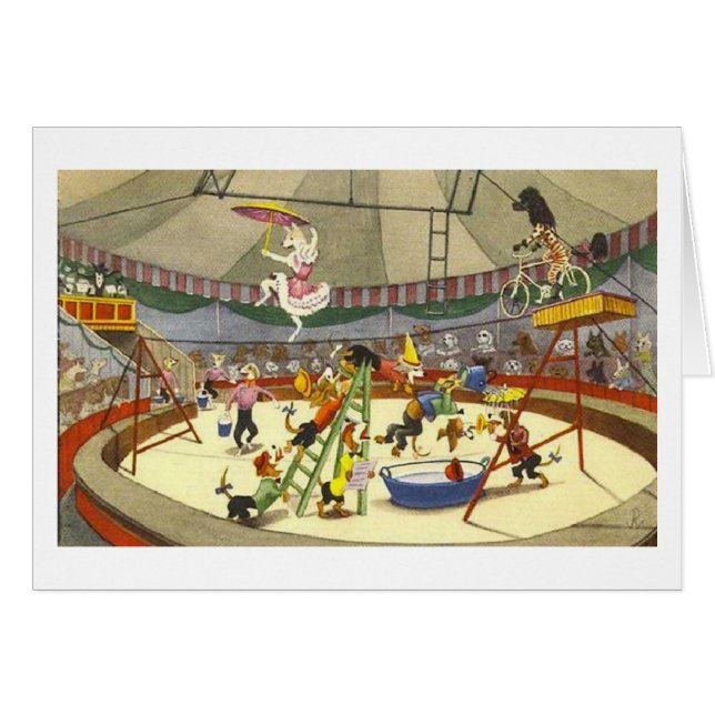 Vintage - circo de perros (Anverso (Horizontal))