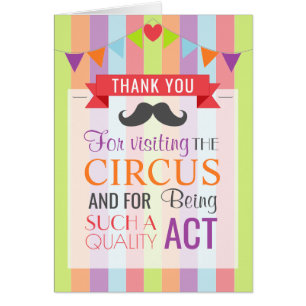 Vintage Circus Poster Birday Party Gracias