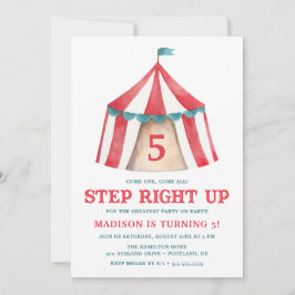 Vintage Circus Tent | Invitación a la fiesta de cu