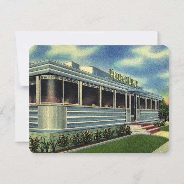 Vintage Classic 50 Retro Restaurant Pelican Diner (Anverso)