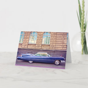 VINTAGE CLASSIC CAR Tarjetas de felicitación de cu
