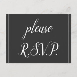 Vintage, Classic "por favor R.S.V.P." Postal
