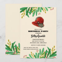Vintage Cloche Derby Invitaciones a la fiesta de c