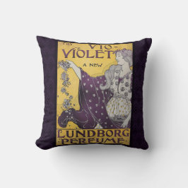 Vintage Cojín decorativo del "Vio Violette"