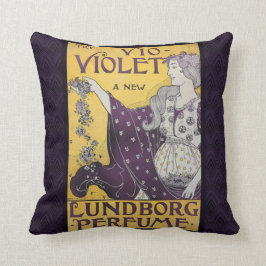 Vintage Cojín decorativo del "Vio Violette"