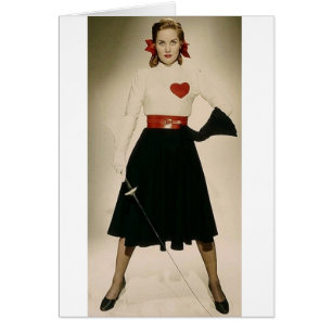 Vintage Colleen Townsend 1948 que cerca la tarjeta