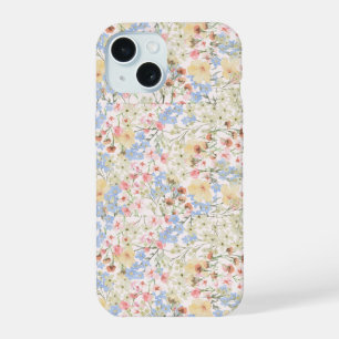 Vintage Colorful Flower iPhone 15 Phone Case