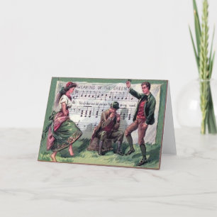 Vintage con la tarjeta Green St Patrick's Day