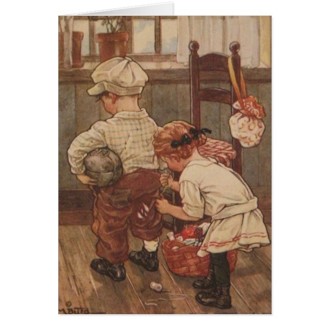 Vintage - costura de su Britches, (Frente)