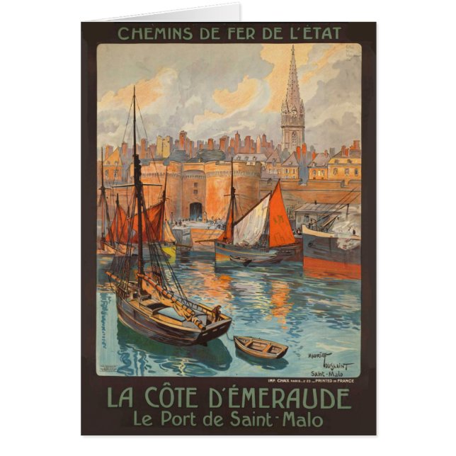 Vintage Cote d'Emeraude Saint Malo (Frente)
