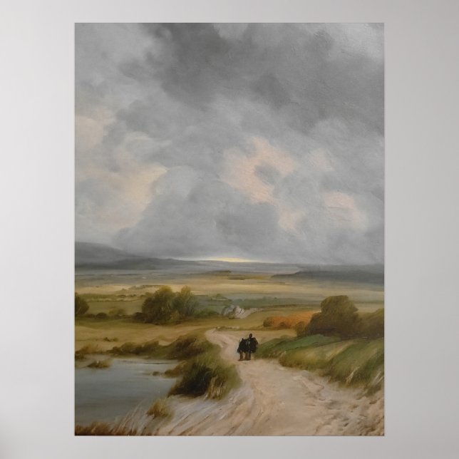 Vintage Country, arte vintage, pintura al óleo, (Frente)