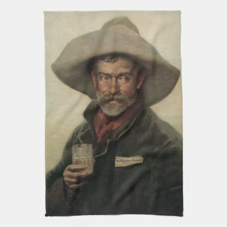 Vintage Cowboy Beer And Litho Bar Toalla