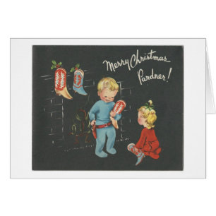 Vintage "Cowboy Kids" Christmas