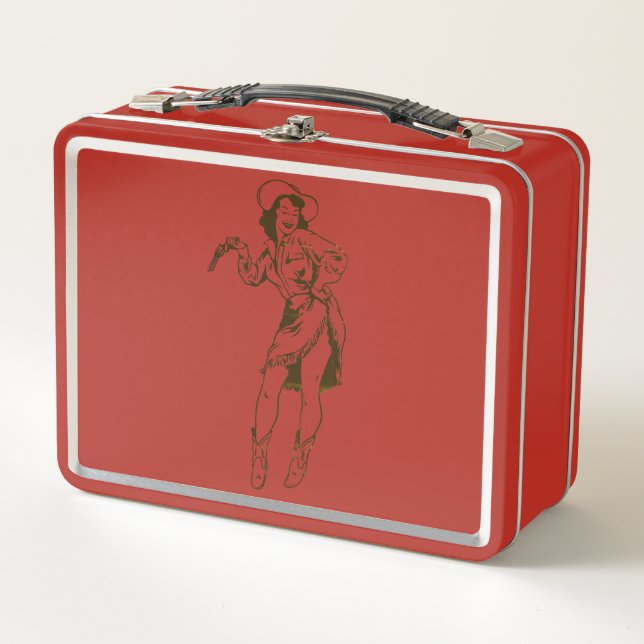 Vintage Cowgirl Lunchbox (Anverso)