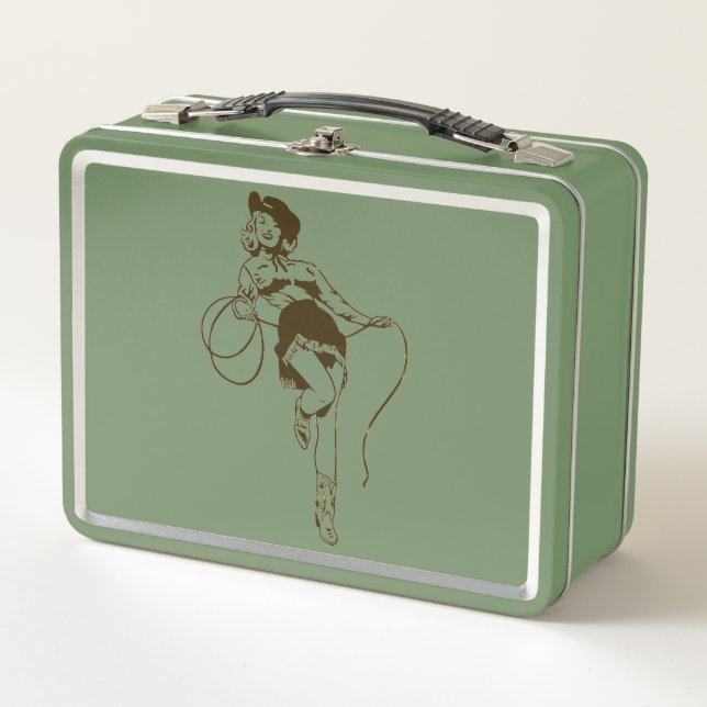 Vintage Cowgirl Lunchbox (Anverso)