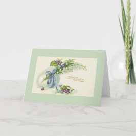 Vintage croata Sretan Uskrs Tarjeta de felicitació