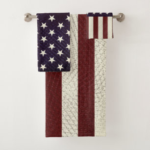 Vintage Crosshatch American Flag Stars