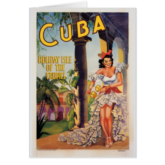 Vintage Cuban Tourist Commission Tropics Travel (Frente)