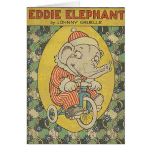 Vintage - cubierta de libro del elefante 1921 de