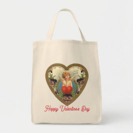Vintage Cupido En La Bolsa De La Tota Del Corazón