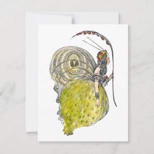 Vintage Cute Fantasy Mariposa con Alas