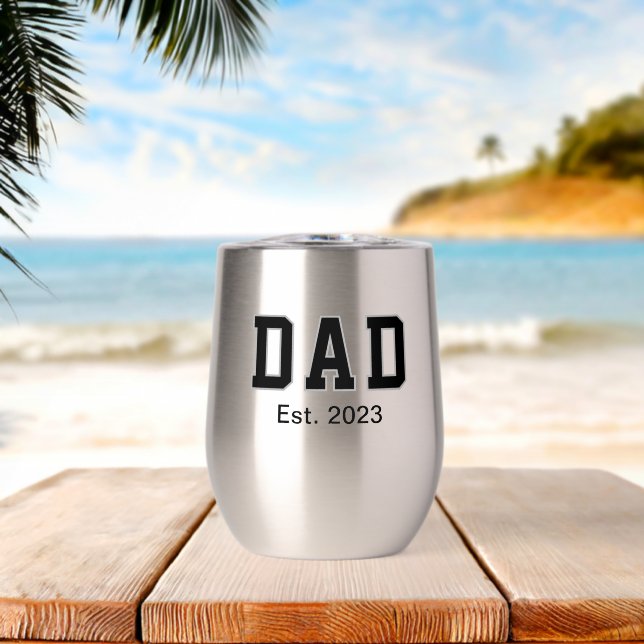 Vintage Dad Established Gift (Playa (girada))