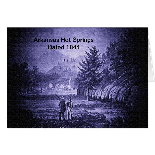 Vintage de Arkansas Hot Springs 1844 (Anverso (Horizontal))