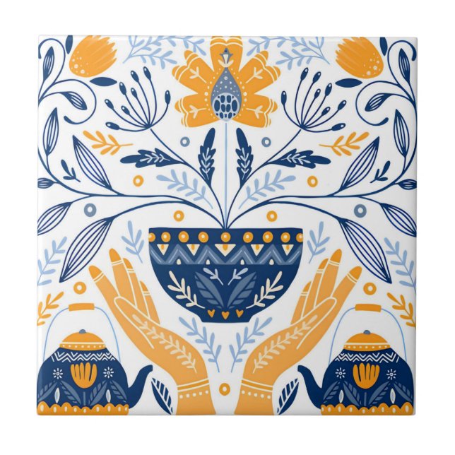 vintage de azulejos suecos (Frente)