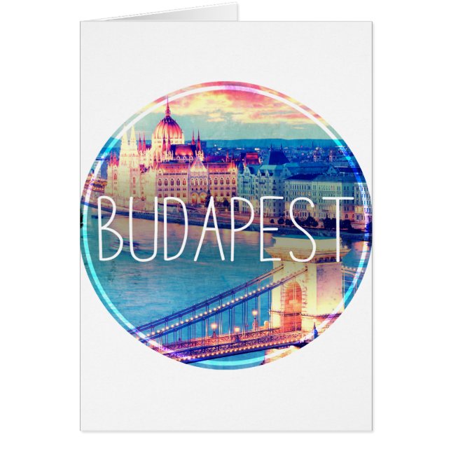 Vintage de Budapest, círculo (Frente)