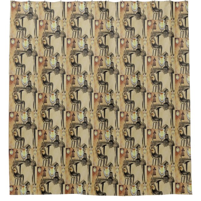 Vintage de cortina de ducha (Anverso)