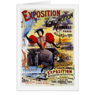 Vintage de Exposition de Locomotion 1895 - París -