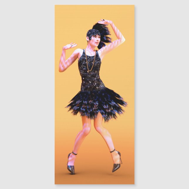 Vintage de flapper Dancing (Anverso)