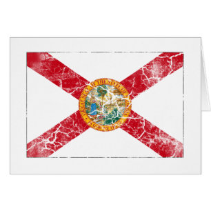 Vintage de la bandera del estado de la Florida