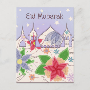 Vintage de postales de Eid Mubarak