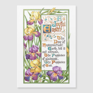 Vintage Decorative Easter Hymn Textos con irlandes