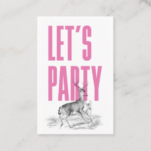 Vintage Deer Ticket