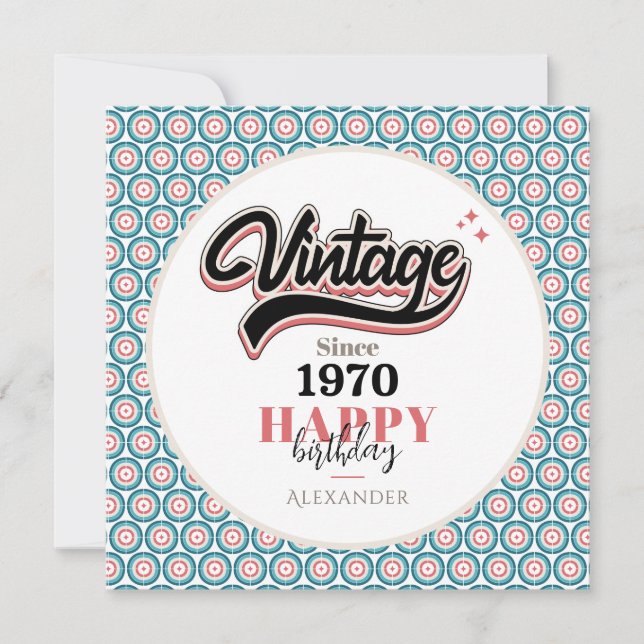 Vintage desde 1970 (Anverso)