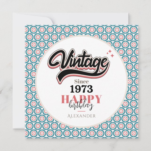 Vintage desde 1973 (Anverso)