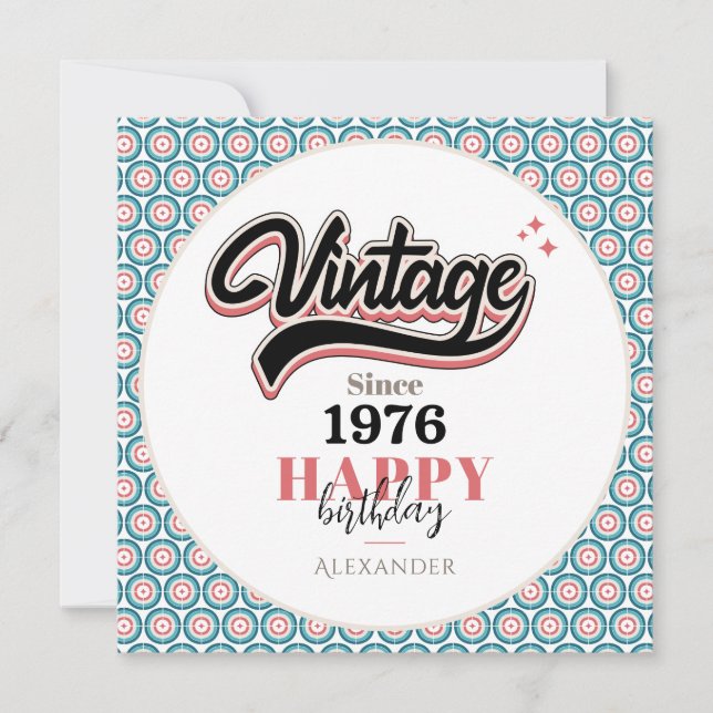 Vintage desde 1976 (Anverso)