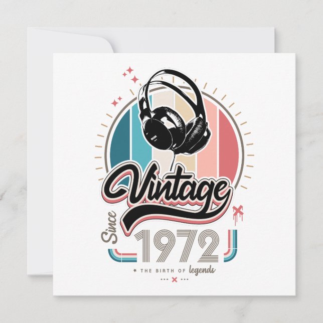 Vintage desde audífonos de 1972 (Anverso)