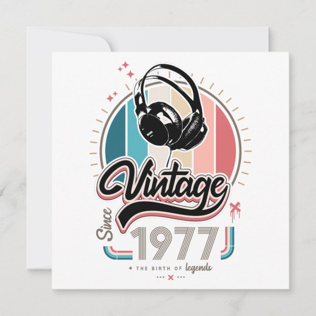 Vintage desde audífonos de 1977 (Anverso)