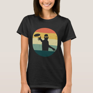 Vintage Disk Golf Frisbee lanzando camiseta