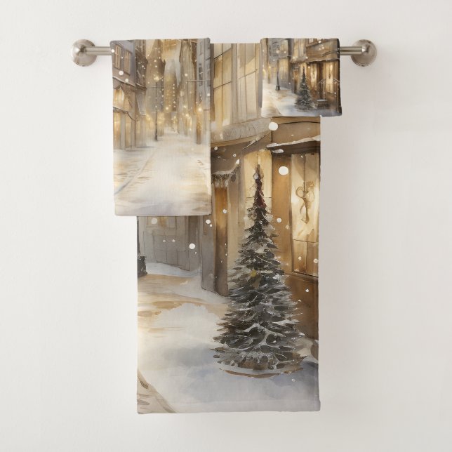 Vintage Downtown Night Winst Snowfall Gold Black (In situ)