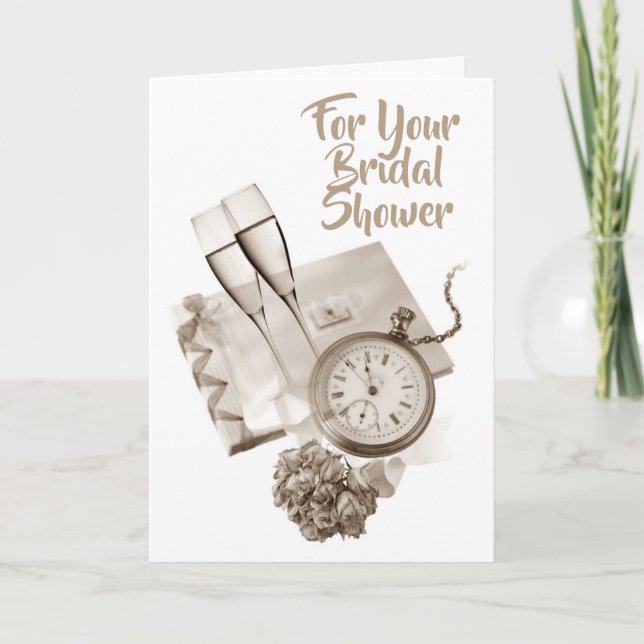 VINTAGE ***DUCHA BRIDAL*** TARJETA (Anverso)