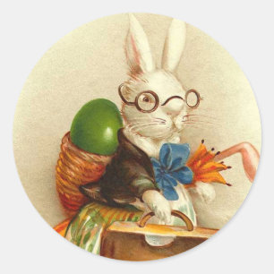 Vintage Easter Bunny Pegatinas